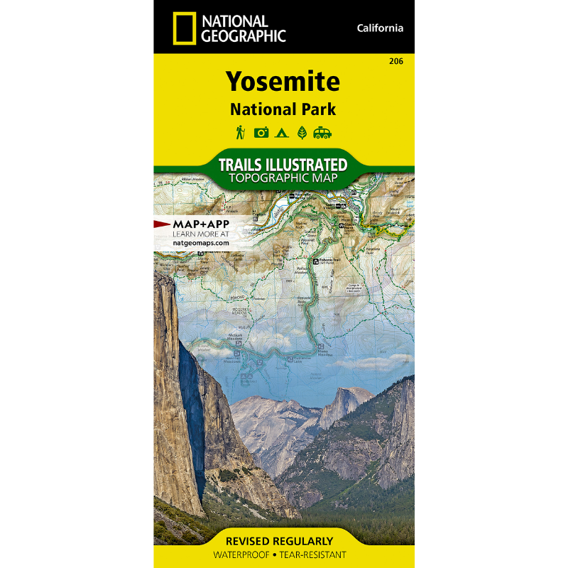 National Geographic Yosemite National Park Map