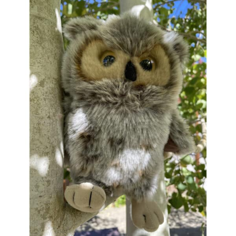 Great horned owl plush 9"