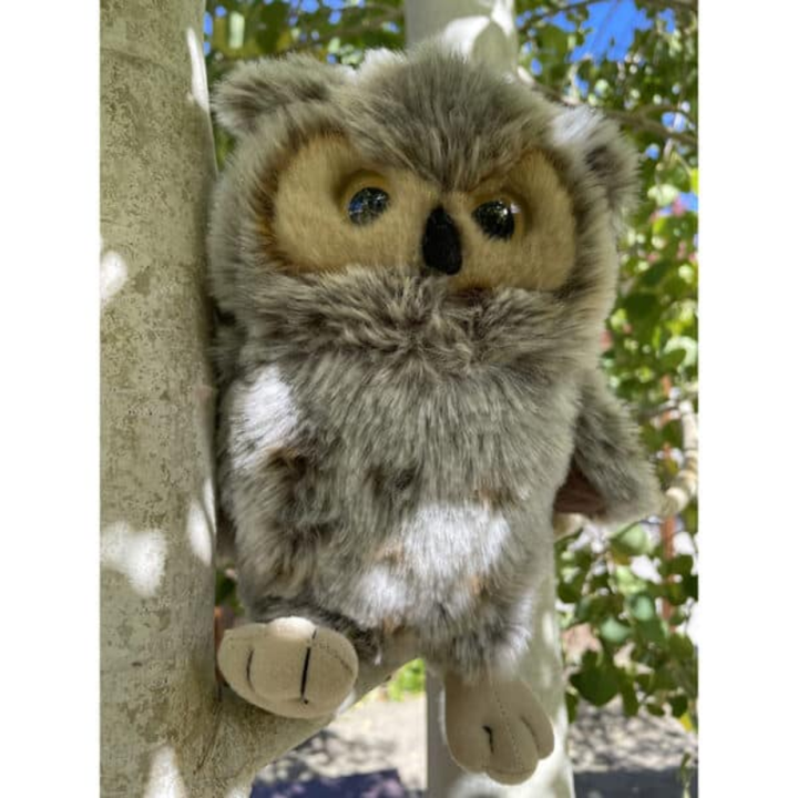 Great horned owl plush 9"