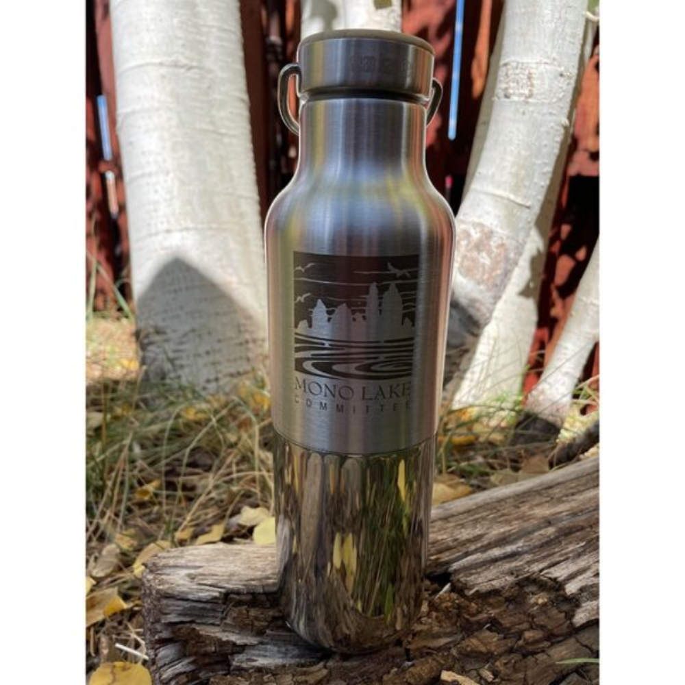 Stainless Steel MLC Logo Bottle with Bamboo Cap