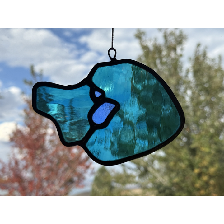 Mono Lake stained-glass ornament