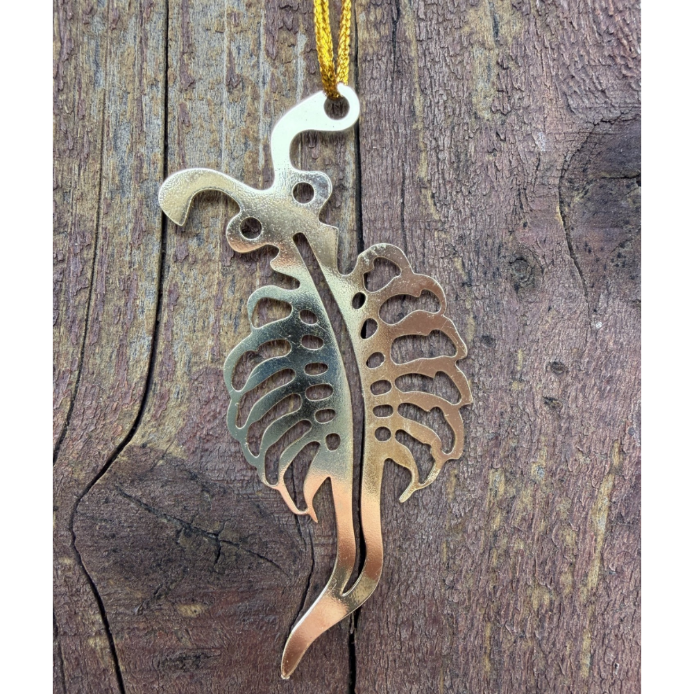 Gold Brine Shrimp Ornament
