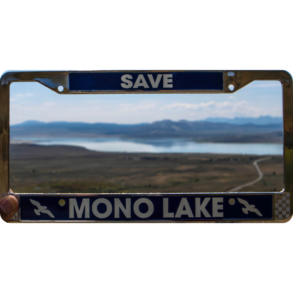 Save Mono Lake License Plate Frame